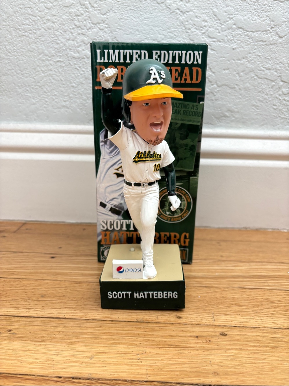 Oakland Athletics A’s Scott Hatteberg Bobblehead 2012 SGA